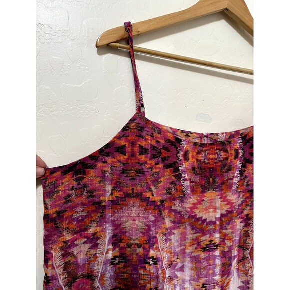 Ana Womans Layered Top Size XL Boho Western Aztec Beachy Hippie Festival Y2K - Picture 8 of 13